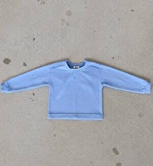 NEW LOVE DAISY girls crewneck sweatshirt in perriwinkle